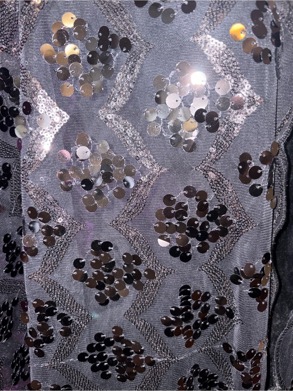 Joan Rivers Black Sequin Lace Capelet Shawl Evening Wrap Sheer Overlay OneSize - Picture 4 of 11